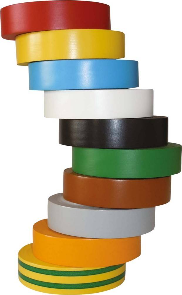 HellermannTyton HelaTape Flex Isolierband , verschiedene Farben, 0.15mm x 15mm x 10m-0