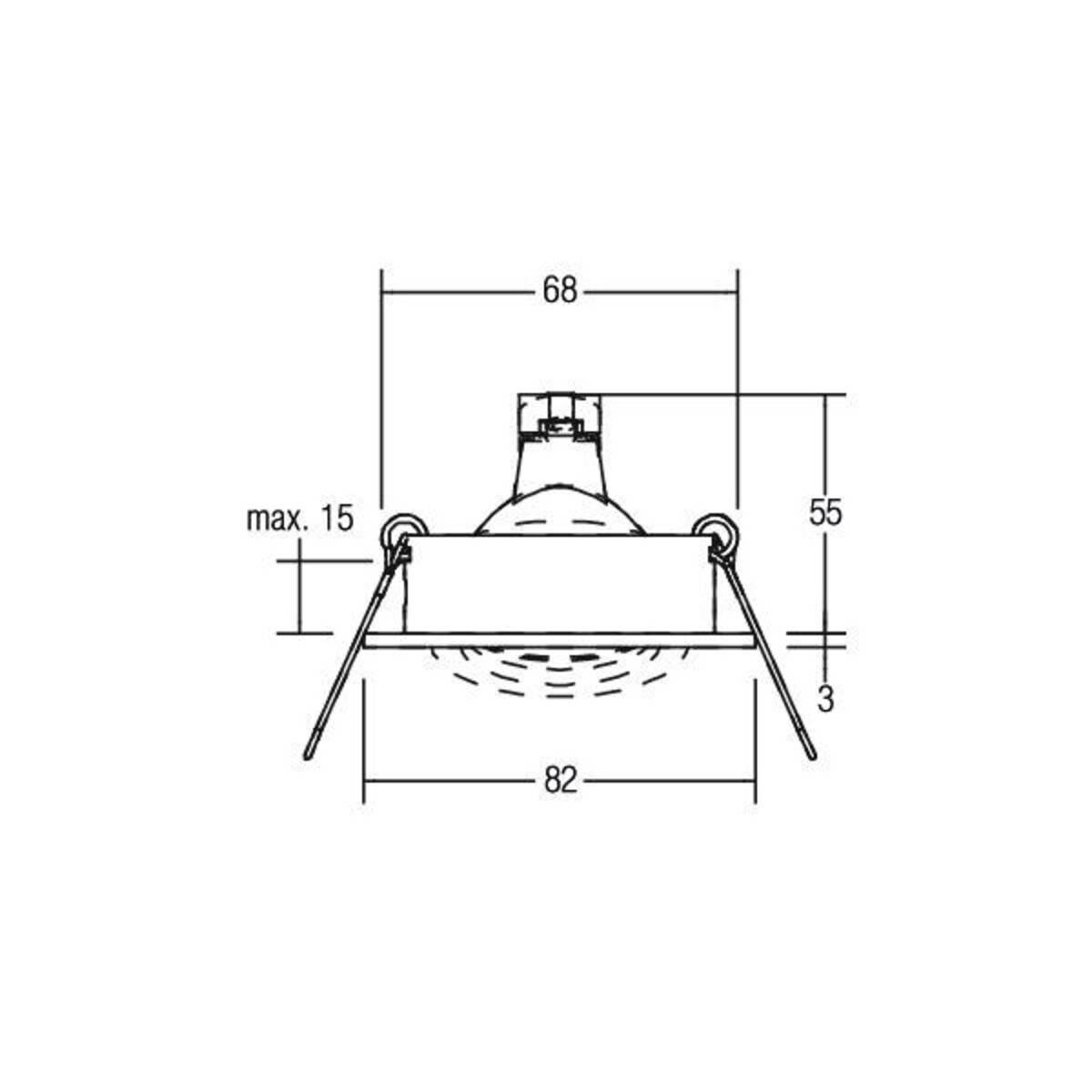 Brumberg 6307 6307 Einbauleuchte Halogen GX5.3 50 W Weiß-2