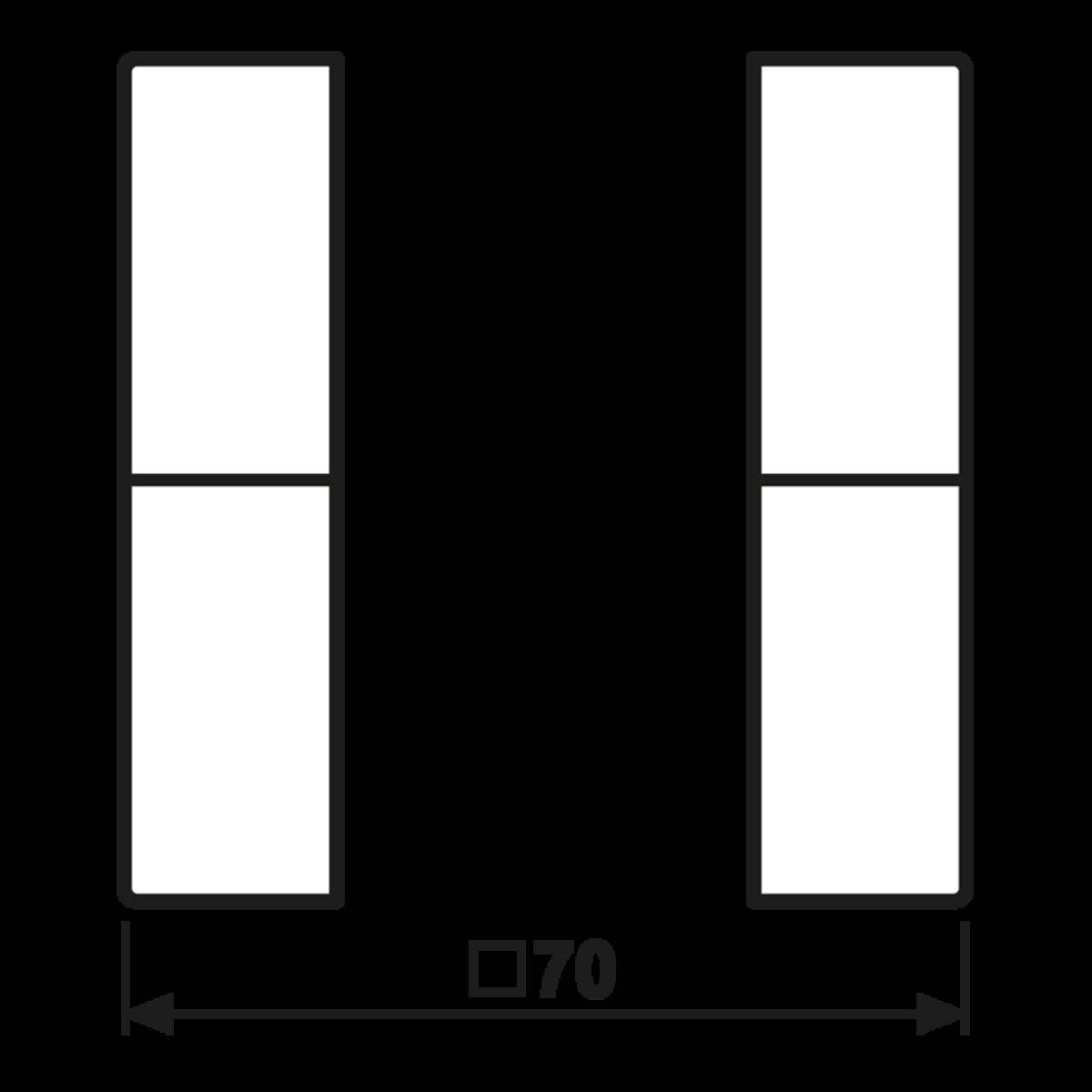 Jung Tastensatz, 2fach LS 502 TSA WW-2