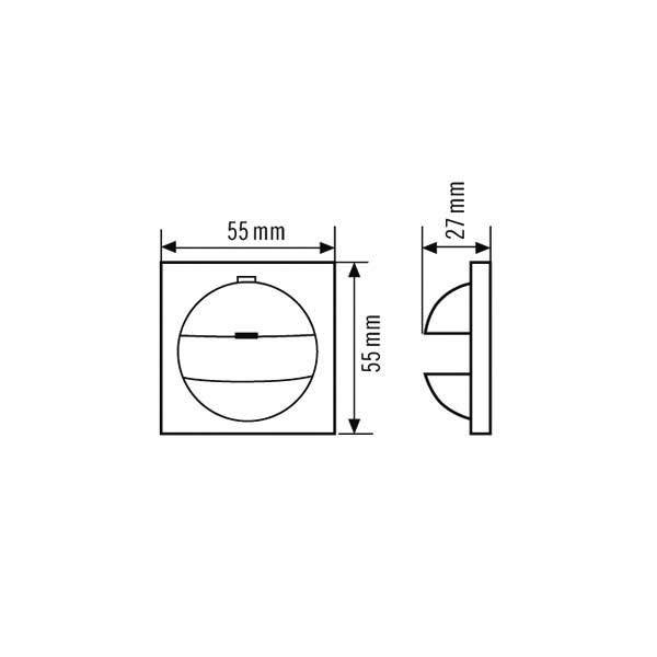 ESYLUX EP10427176 Abdeckung Weiß IP20-1