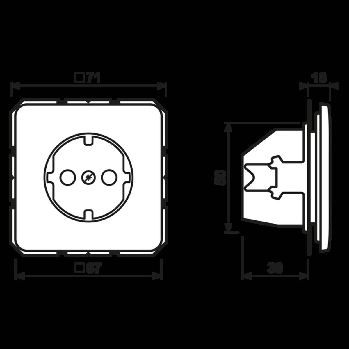 Jung SCHUKO-Steckdose 16A 250V CD 1520 BF-1