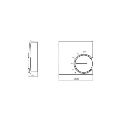 theben ramses 741 inbouw kamerthermostaat 230v zonder raam7410130 | bij theben ramses 741 inbouw kamerthermostaat 230v zonder raam7410130 | bij