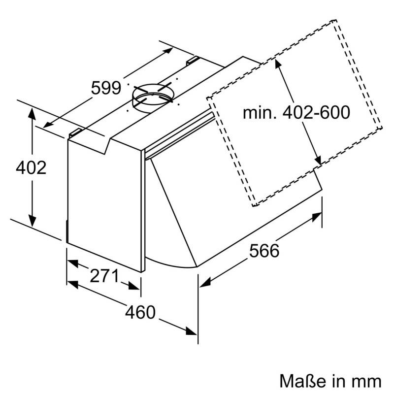 Bosch MDA Zwischenbauhaube DEM63AC00-2
