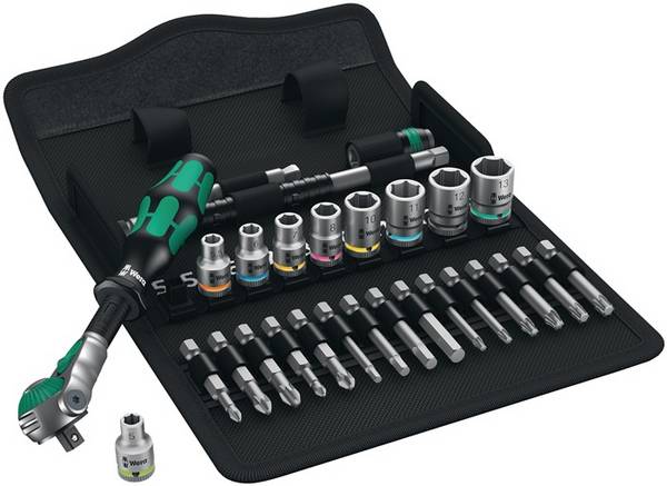 Steckschlüsselsatz 8100 SA 6 28-tlg.1/4 Zoll SW 5-13mm Z.72 6KT WERA