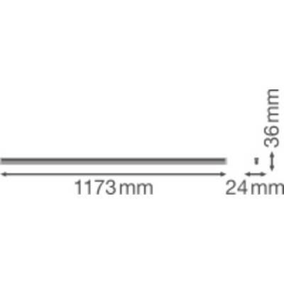 LEDVANCE LINEAR COMPACT HIGH OUTPUT LED-Lichtleiste LED LED fest eingebaut 20 W Warmweiß Weiß-2