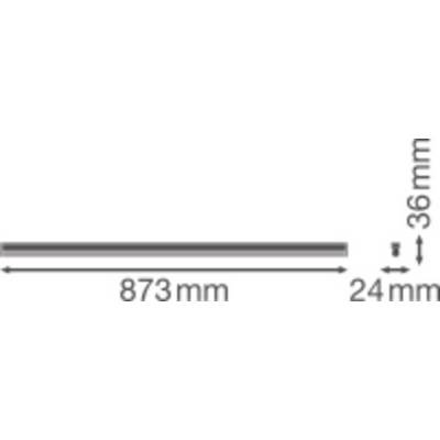 LEDVANCE LINEAR COMPACT HIGH OUTPUT LED-Lichtleiste LED LED fest eingebaut 15 W Warmweiß Weiß-3