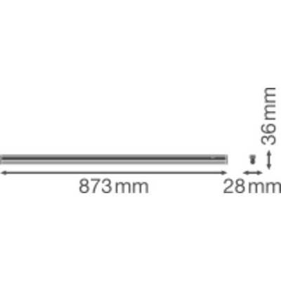 LEDVANCE LINEAR COMPACT SWITCH LED-Lichtleiste LED LED fest eingebaut 12 W Neutralweiß Weiß-2