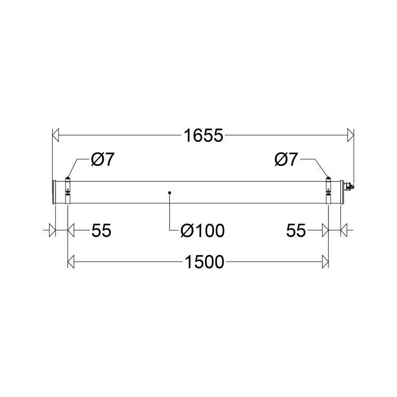 Schuch Licht LED-Rohrleuchte PMMA 110 15L60-2