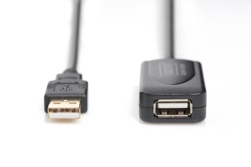 DIGITUS USB 2.0 Verlängerungskabel Typ A -A St/Bu 5.0m, sw-3