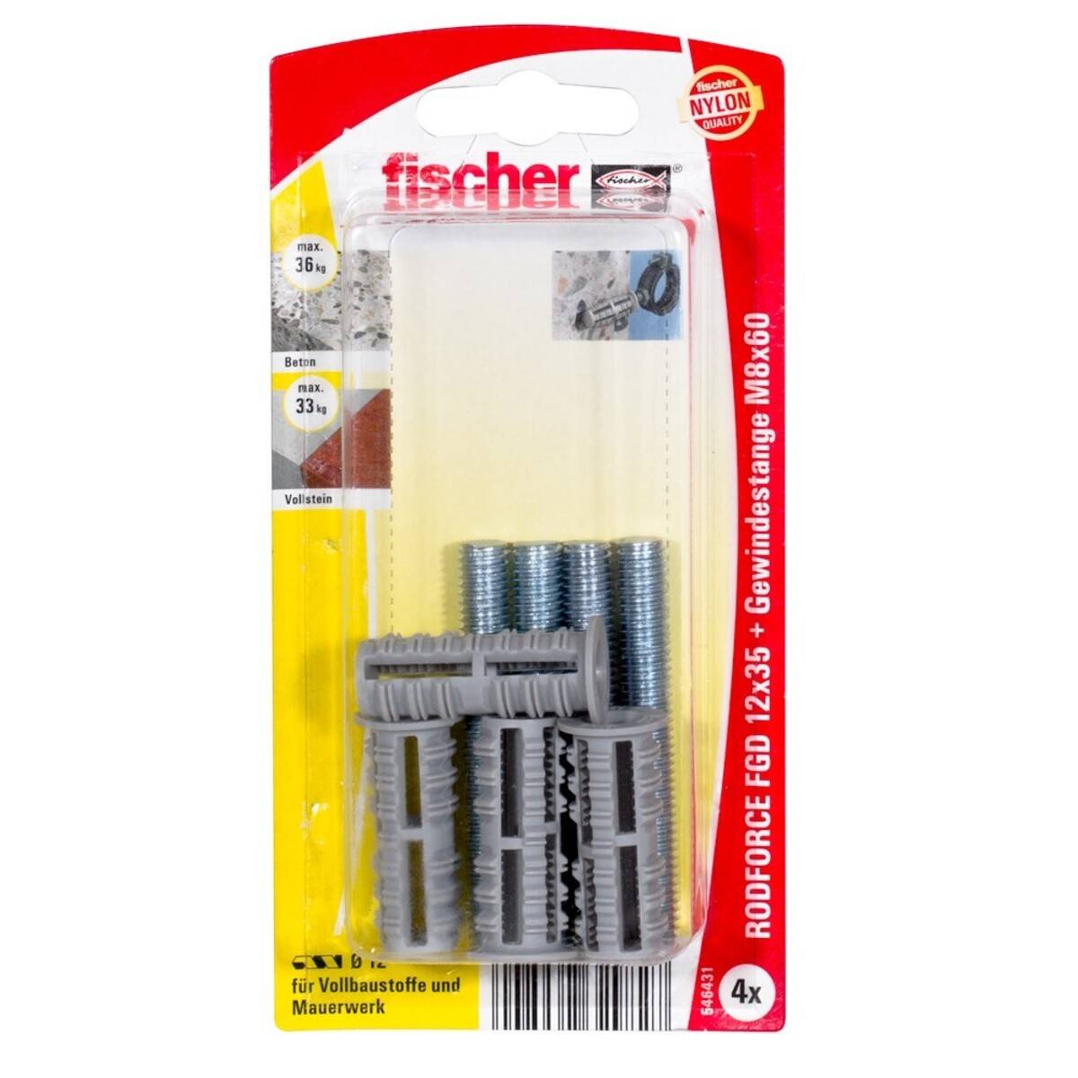 Fischer Deutschl. Gewindestangendübel FGD12M8TR6-1
