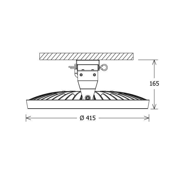 LTS Licht&Leuchten LED-Hallenleuchte FLCA-A-1