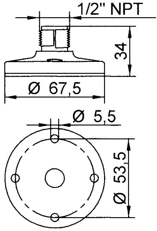 Grothe Adaptersockel KSZ 8002-1