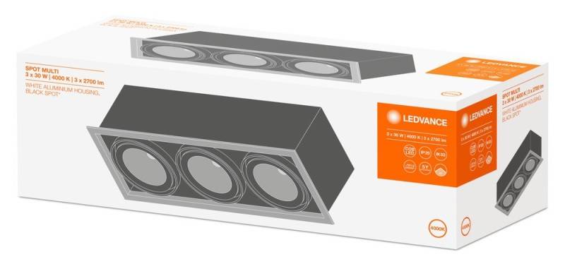 Ledvance LED-Einbaustrahler 3fl. SPOT-2