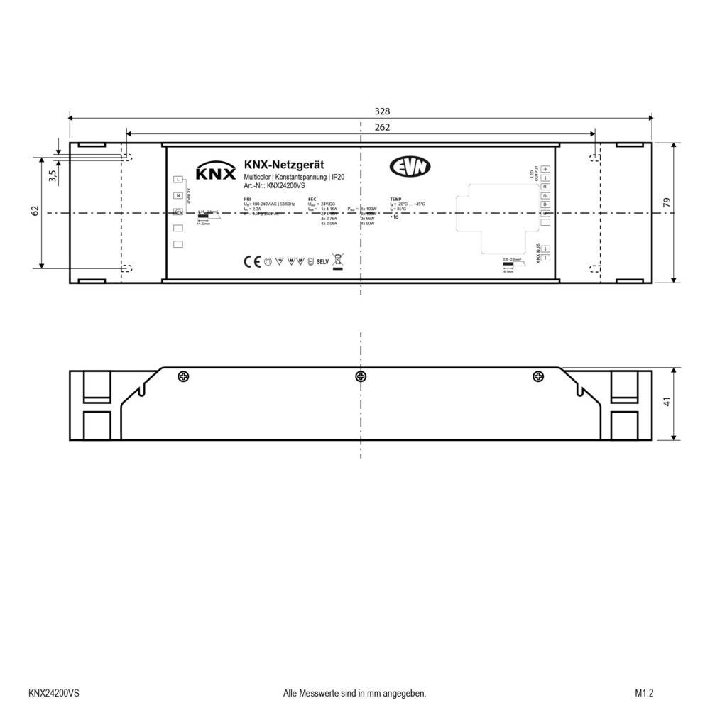 EVN Lichttechnik KNX-LED-Steuerung KNX24200VS-1
