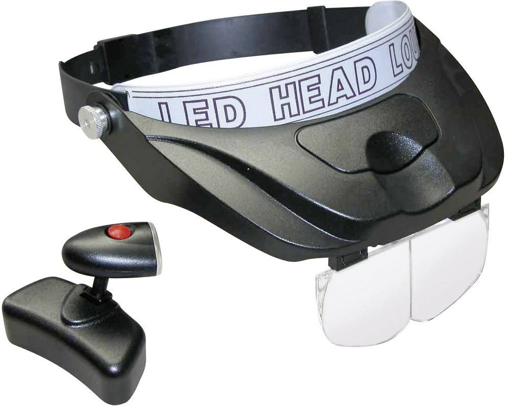 450502 Kopflupe mit LED-Beleuchtung Vergrößerungsfaktor: 1.2 x, 1.8 x, 2.5 x, 3.5 x-1