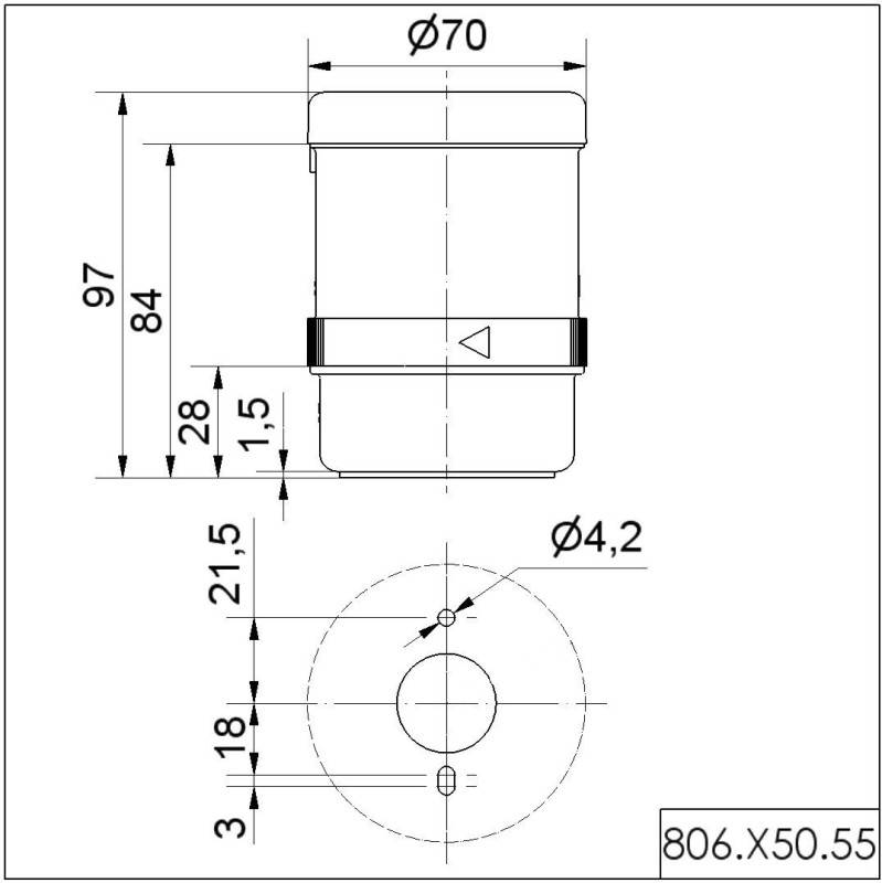 Werma LED-Leuchte überwachbar 80645055-1