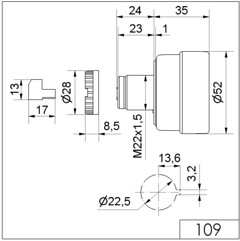 Werma Elektr. Summer EM Dauerton 10900075-1