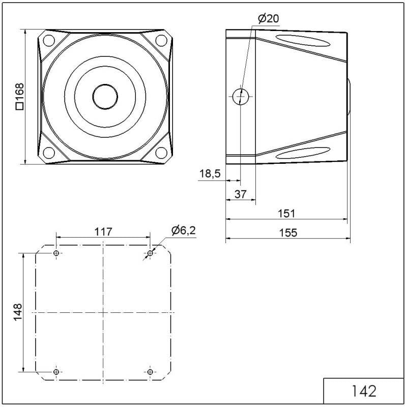 Werma Mehrtonsirene WM 42 Töne 14210055-1