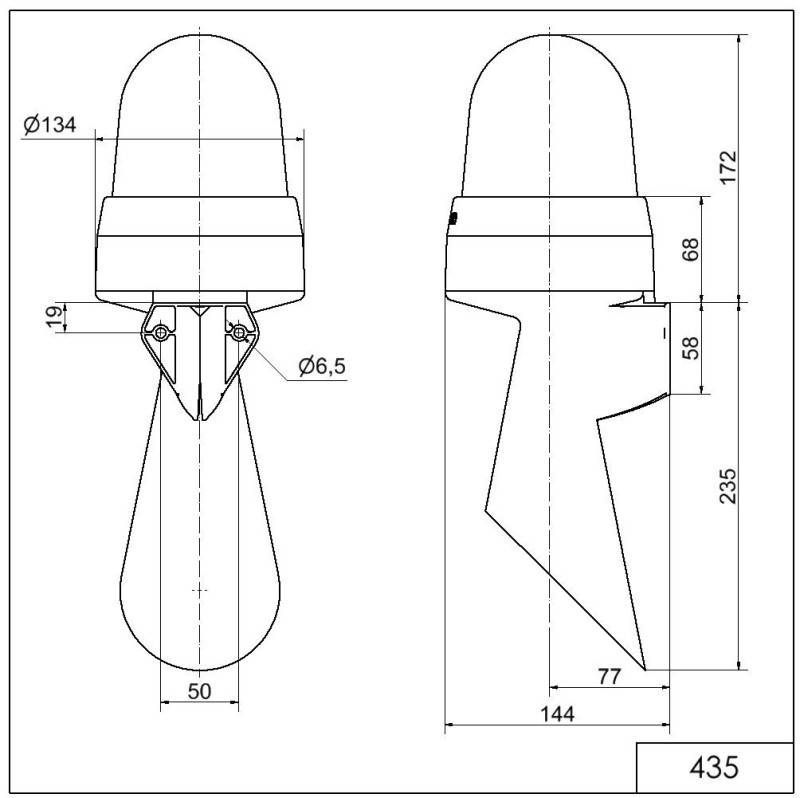 Werma LED-Hupe WM Dauerton 43510060-1