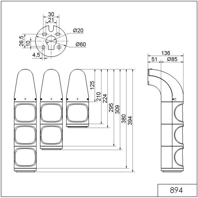 Werma LED-Dauerleuchte WM 89406068-1