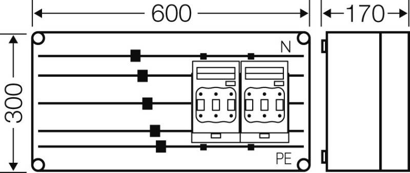 Hensel 4012591657392 NH-Sicherungshalter Sicherungsgröße = 0 オリバーちゃん様専用