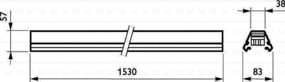 Philips Lighting Tragschiene mit DV 4MX056 581-1