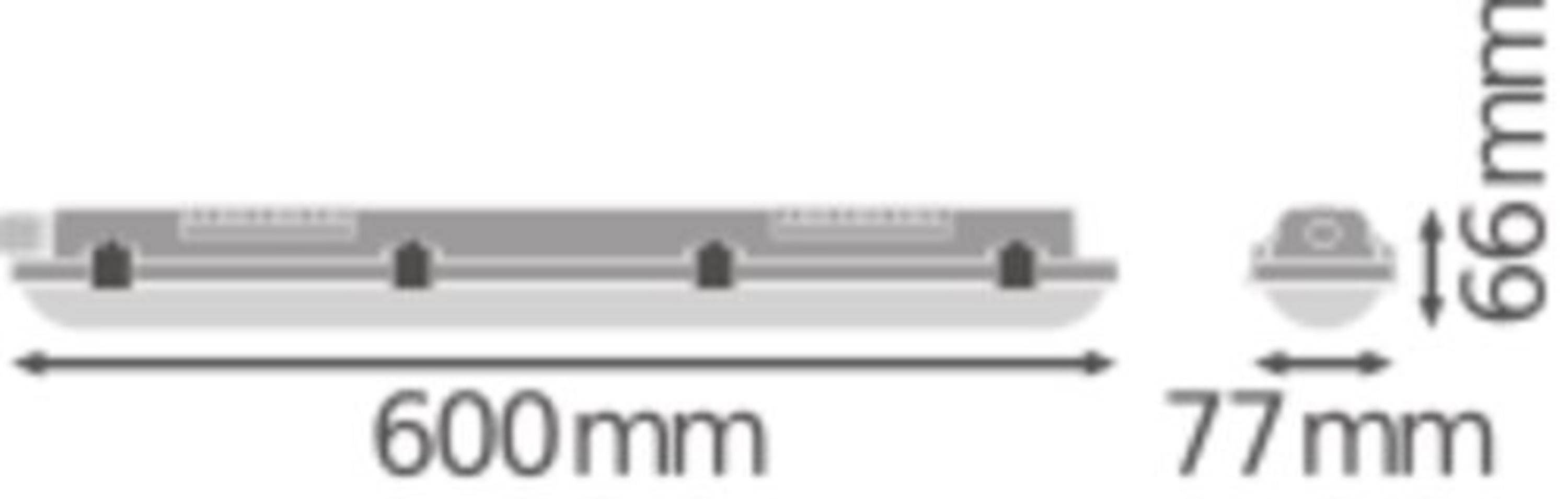 LEDVANCE - Feuchtraumleuchten, klassische Form1080lm DP VAL 600 9W/4000K IP65-2