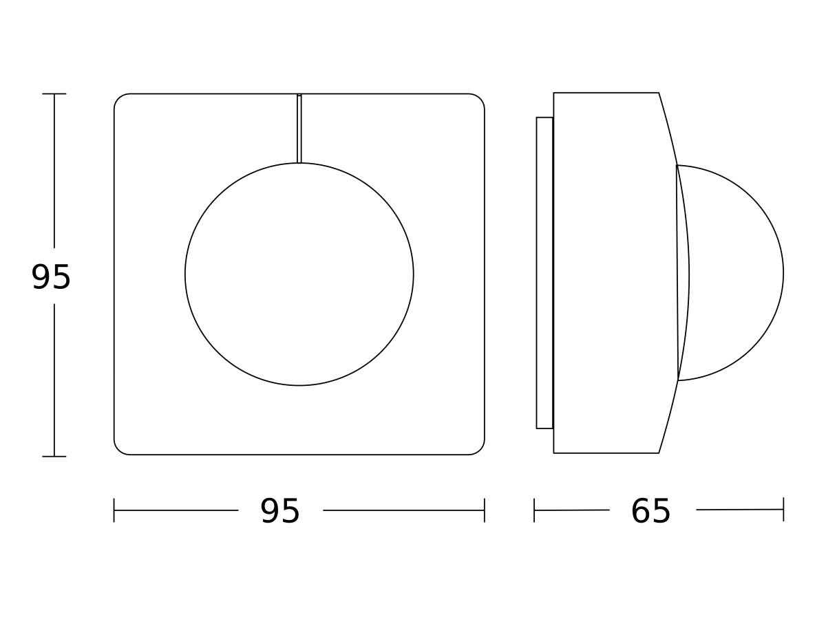 Steinel Bewegungsmelder IS 345-E AP WS KNX-2