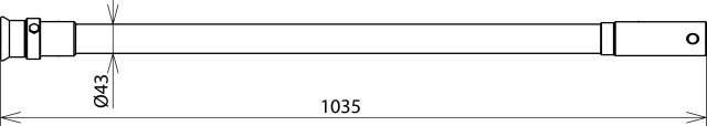 DEHN Erdungsstange ES SQL ALSTK 1035-1
