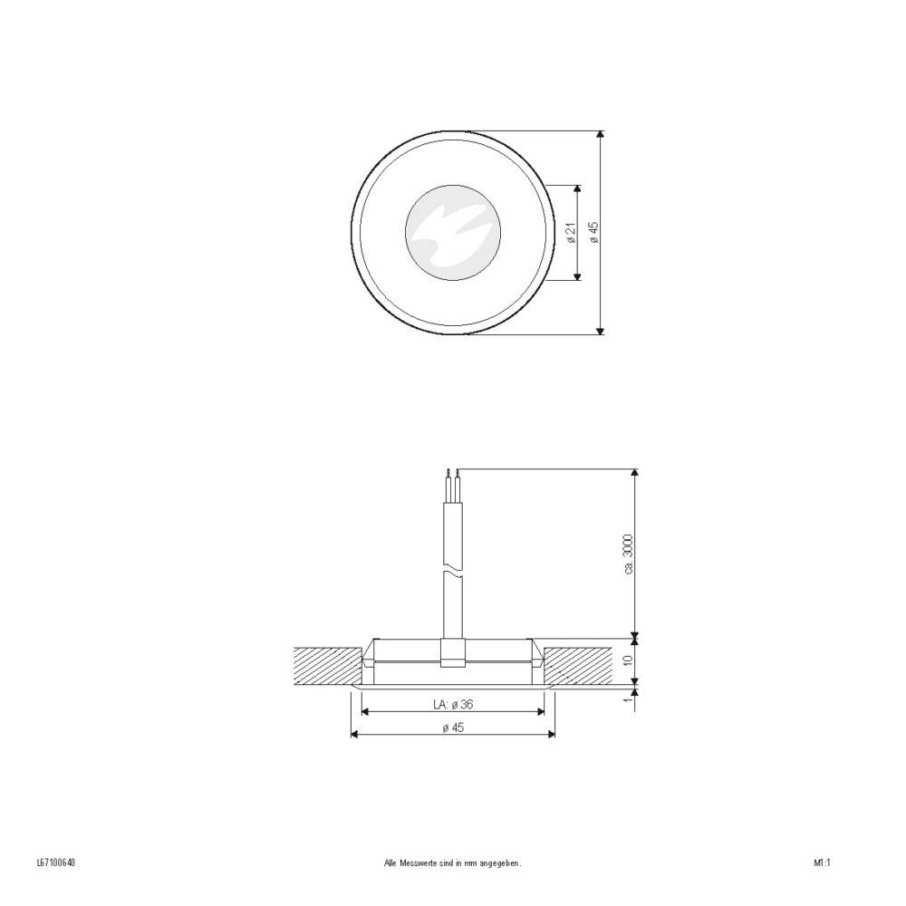 EVN Lichttechnik LED-Bodenleuchte IP67 4000K 12V L67100640-1