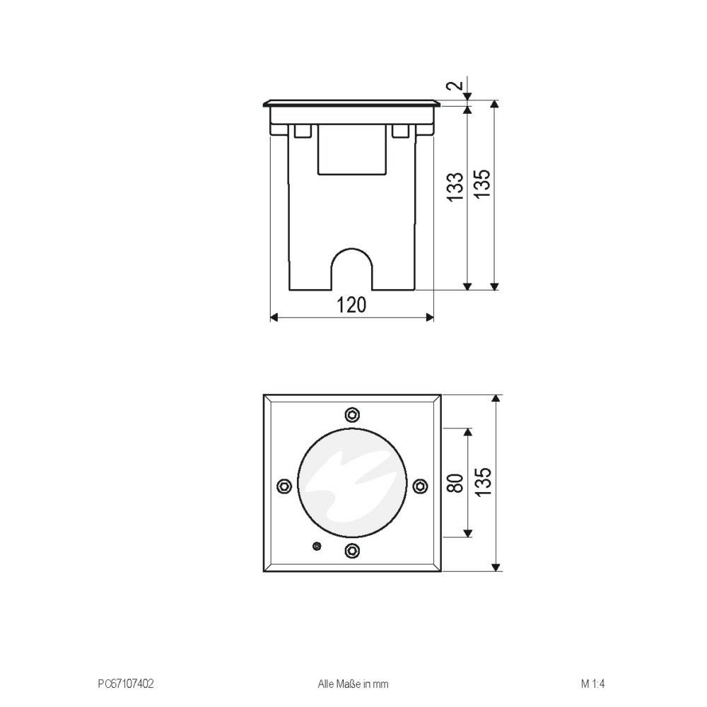 EVN Lichttechnik LED-Bodenleuchte IP67 PC67107402-1