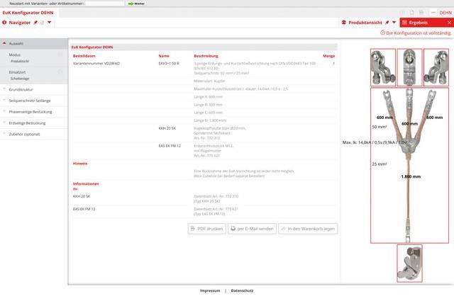 DEHN Erdungs u. Kurzschließseil EKV3+1150RVHBWUN-2