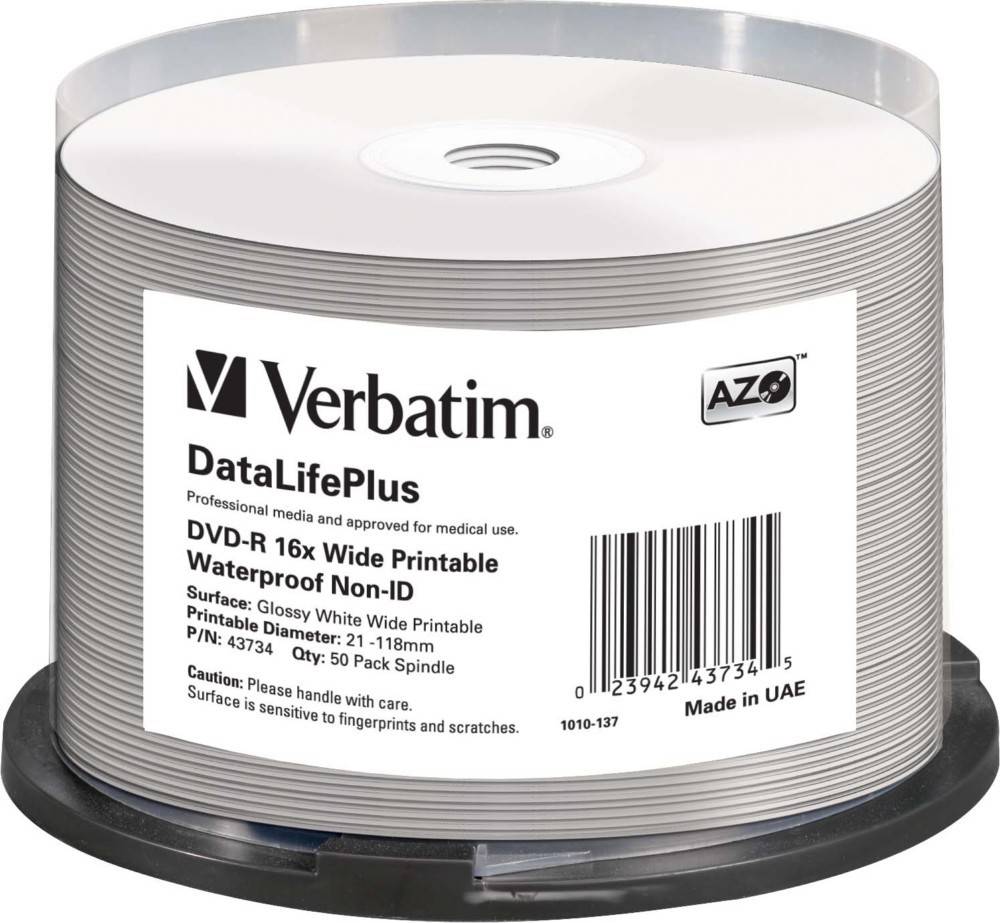 4 Pck. Verbatim DVD-R 4.7GB/120Min/16x 43734 (VE5-0