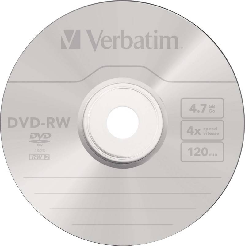Verbatim DVD-RW 4.7GB/120Min/4x 43552 (VE10)-1