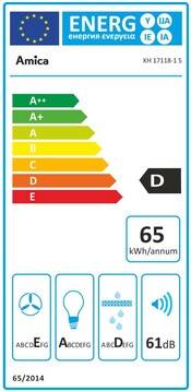 Amica Kaminhaube GlassLineBlack KH 17118-1 S-1