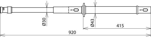 DEHN Erdungsstange EST SQ STK 920-1