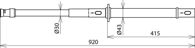 DEHN Erdungsstange EST SQ STK 920-3