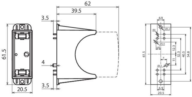 72 Stk. DEHN Sockel 1-polig DG PCB PV SCI 300-2