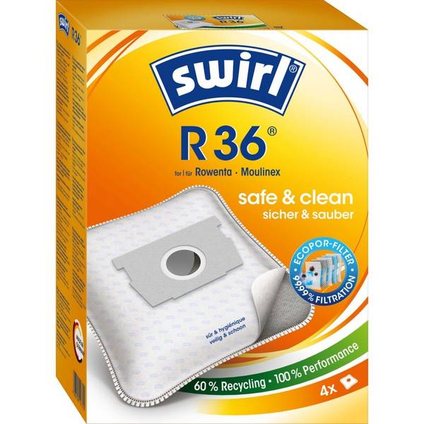 Swirl Staubbeutel R 36 EcoPor VE4
