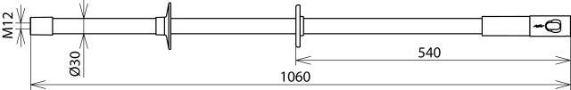 DEHN Isolierstange IS M12 STK 30 1060-1