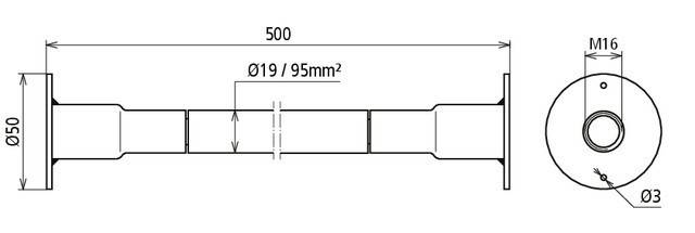 DEHN Kupfer-Kabel-Erdungsbrücke DBEB7/EBS15-03-1-2