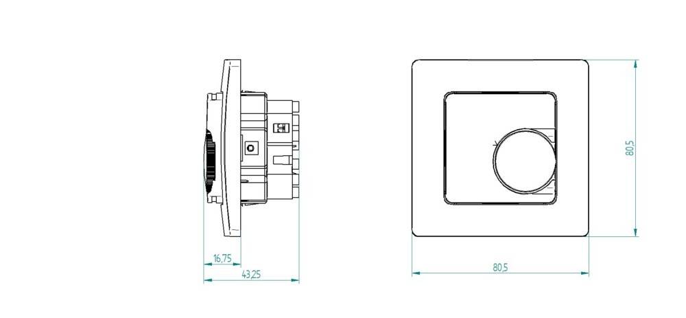 Eberle Controls Fussbodenregler FRe F2A-50-1