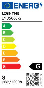 LightMe Energiesparlampe EEK: G (A - G) E14 95 mm 230 V 8 W = 44 W Warmweiß Spiralform 1 St.-1