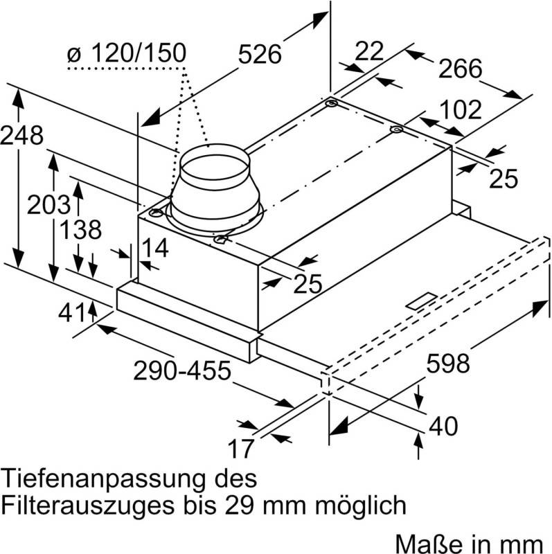 Constructa-Neff Flachschirmhaube D46ED22X1-3