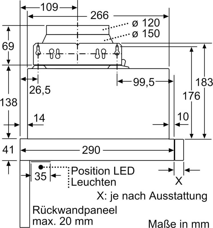 Constructa-Neff Flachschirmhaube D46ED22X1-4