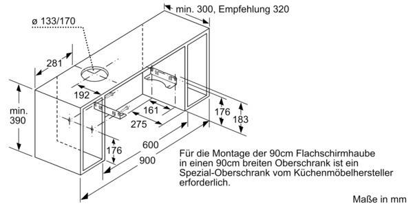 Bosch MDA Flachschirmhaube DFL094A51-4