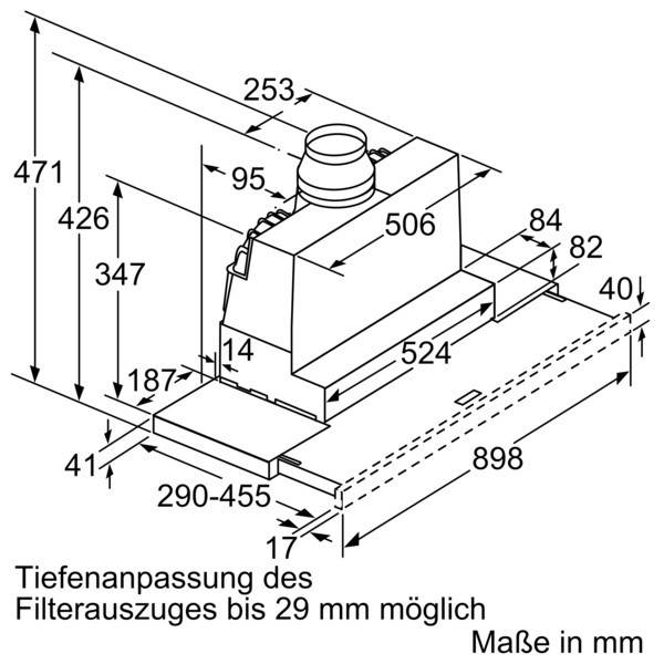 Bosch MDA Flachschirmhaube DFR097A52-2