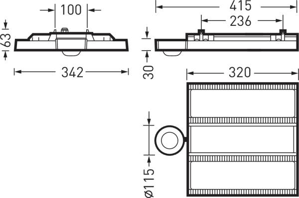 Trilux LED-Hallenleuchte Mirona Fit #7650651-1