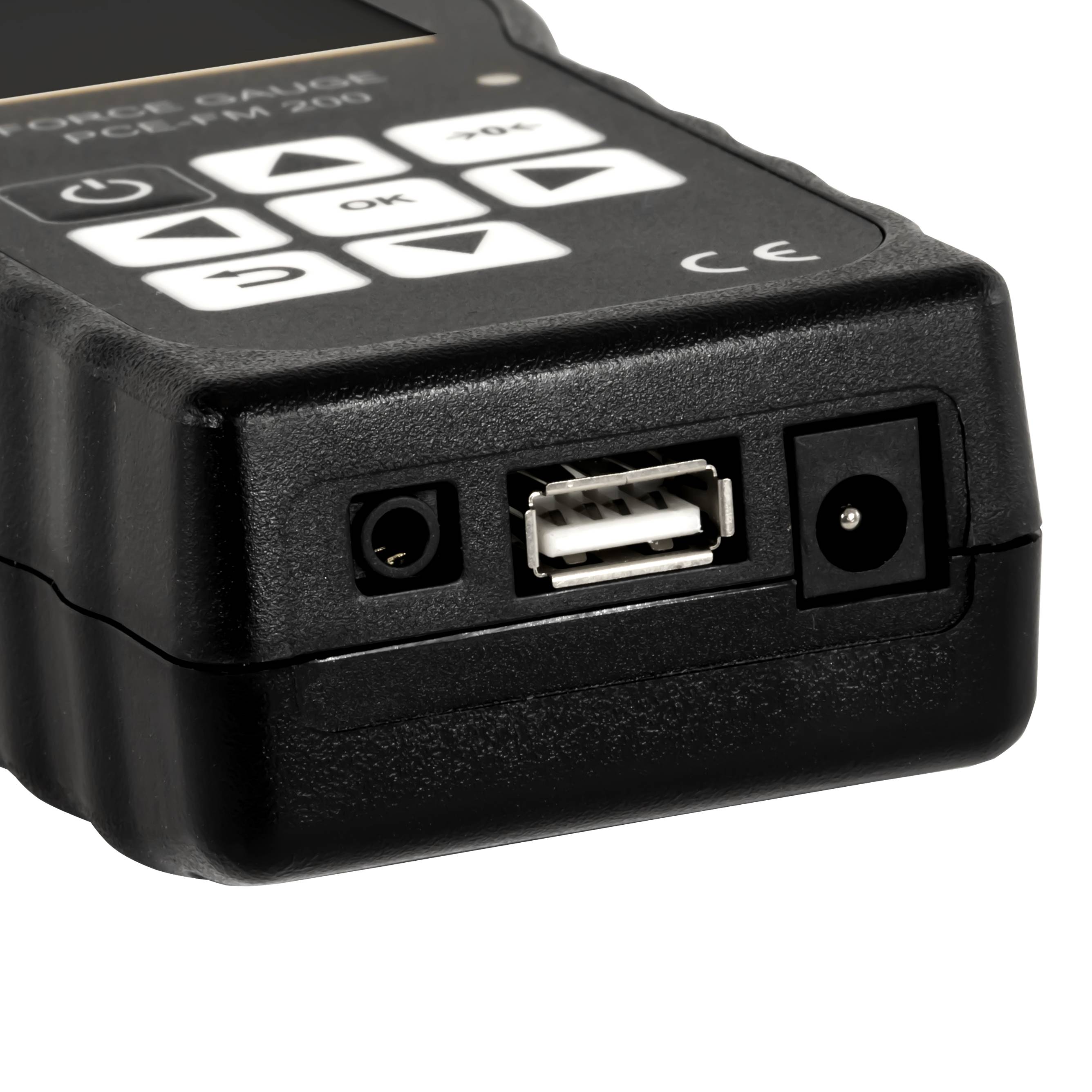 PCE Instruments Kraftmessgerät PCE-FM 200 bis 200N |genau ±0,5 % |Einh. N + kg + lb |Auswertesoftware |viele Messadapter-2