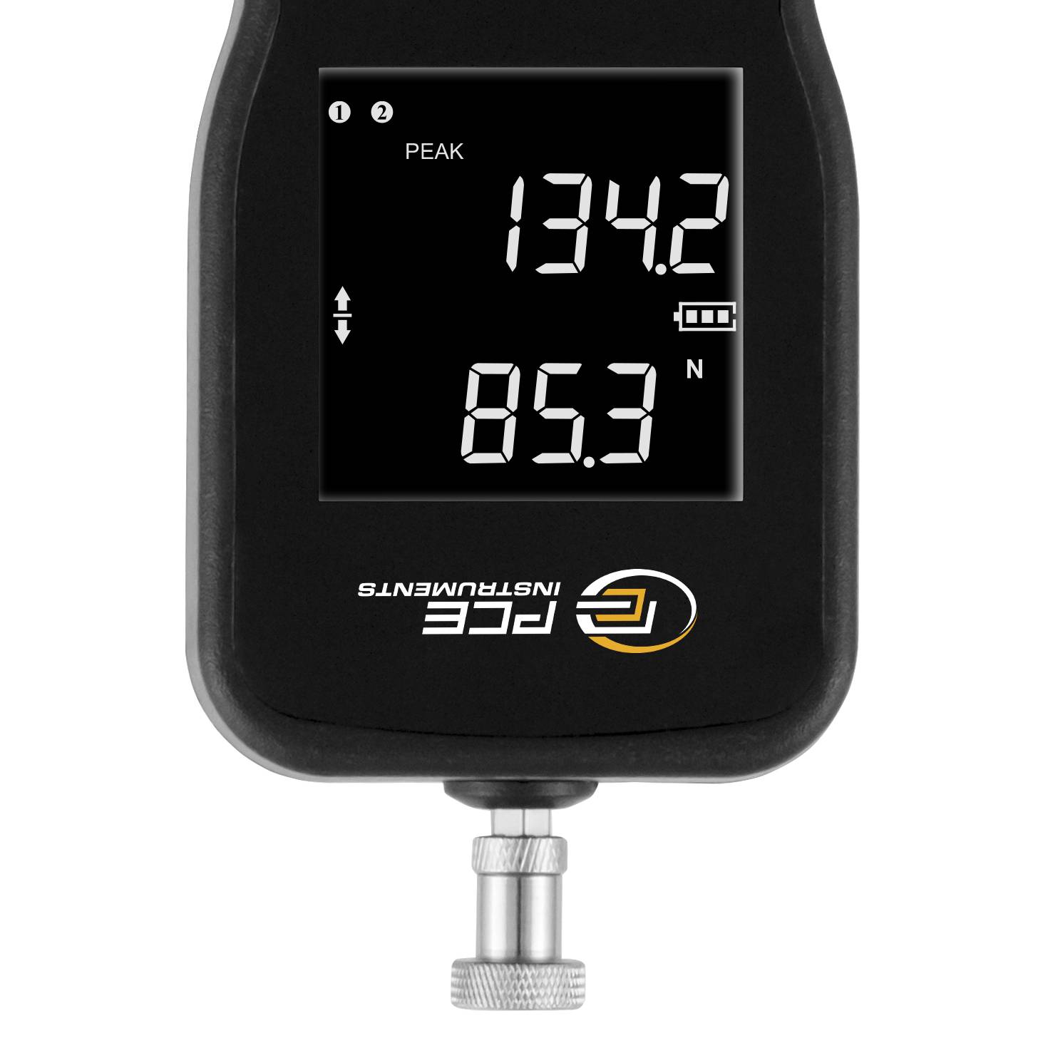 PCE Instruments Kraftmessgerät PCE-FM 200 bis 200N |genau ±0,5 % |Einh. N + kg + lb |Auswertesoftware |viele Messadapter-3